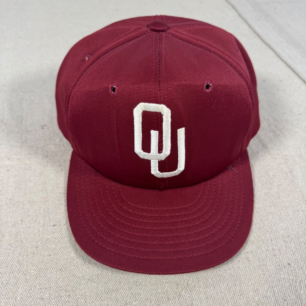 Stevens Oklahoma Sooners Hat Mens L/XL Maroon Vintage Snapback USA Made